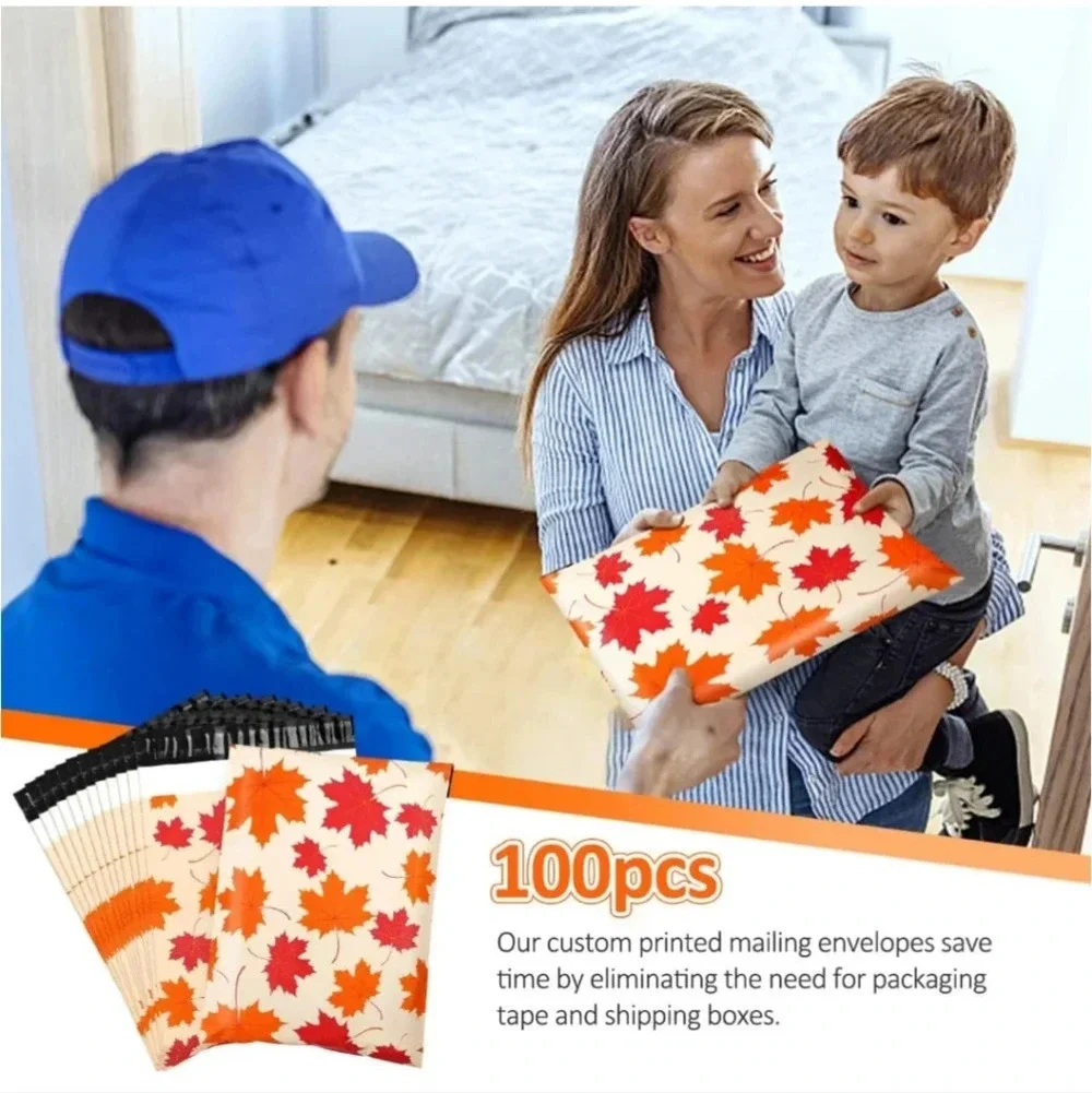 100 Pack Poly Mailers 10x13, Cute Packaging Envelope Mailers Polymailers Packagi